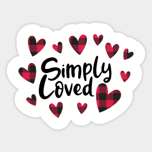 simply loved Sticker